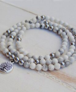 Women's Wellness Howlite Mala Bracelet