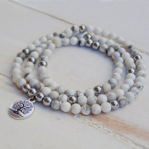 Women's Wellness Howlite Mala Bracelet
