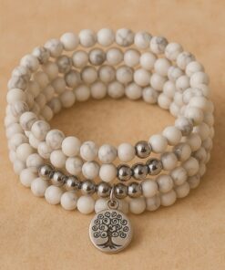 Women's Wellness Howlite Mala Bracelet