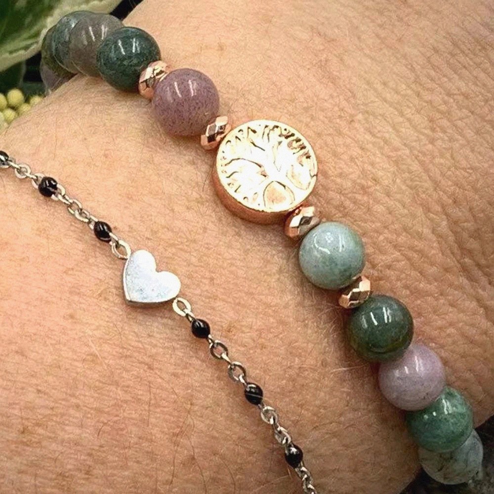 Inner Balance Bracelet in Indian Agate
