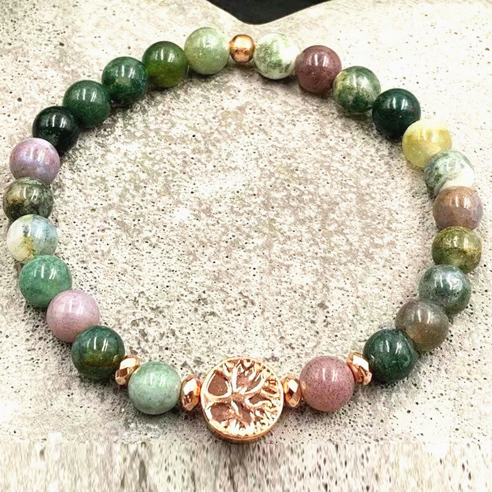 Inner Balance Bracelet in Indian Agate