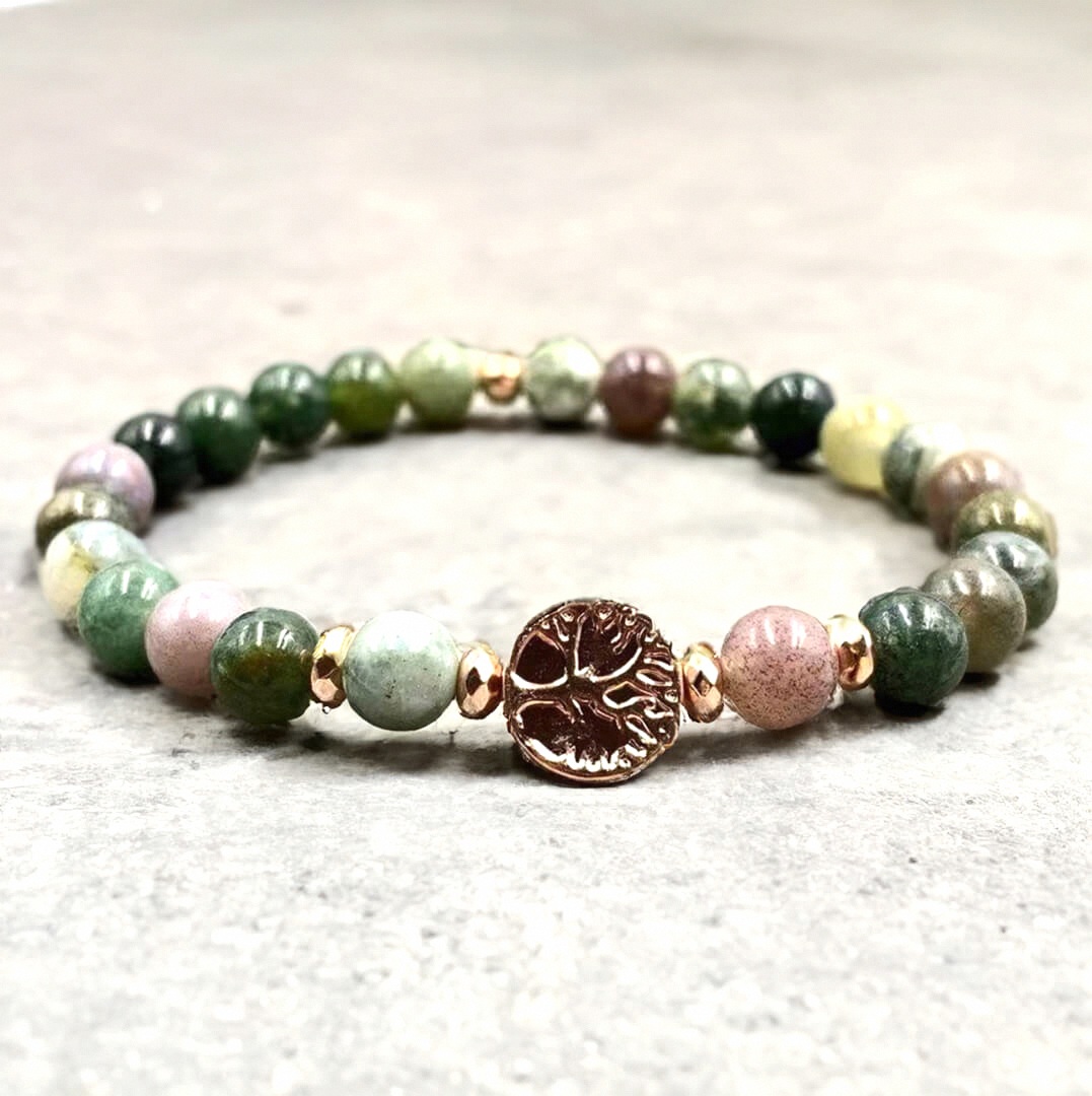 Inner Balance Bracelet in Indian Agate