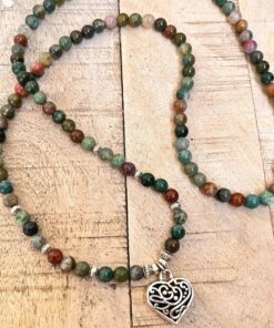 Energy Light Bracelet Mala in Indian Agate