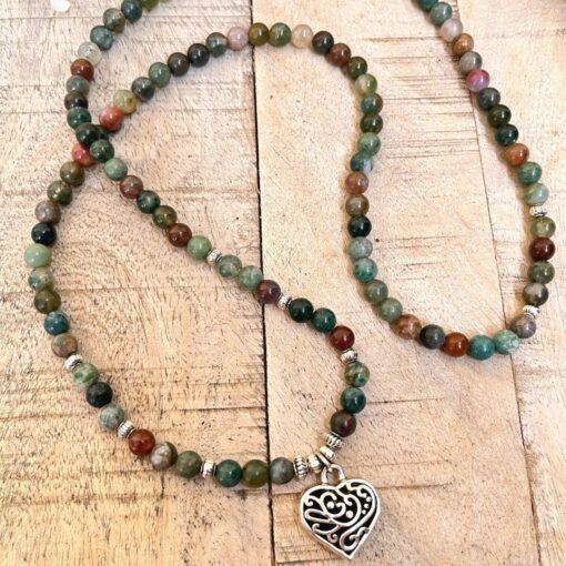 Energy Light Bracelet Mala in Indian Agate