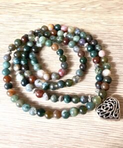 Energy Light Bracelet Mala in Indian Agate