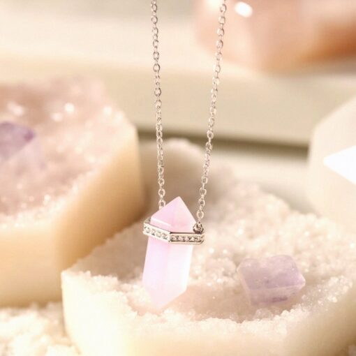 Inner Harmony Point Pendant in Natural Stones