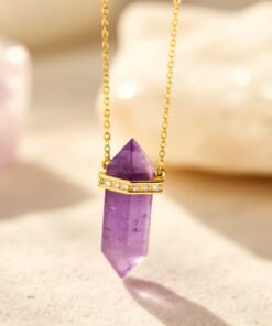 Inner Harmony Point Pendant in Natural Stones