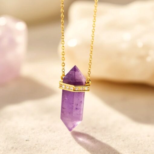 Inner Harmony Point Pendant in Natural Stones