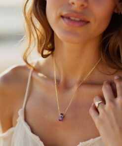 Inner Harmony Point Pendant in Natural Stones