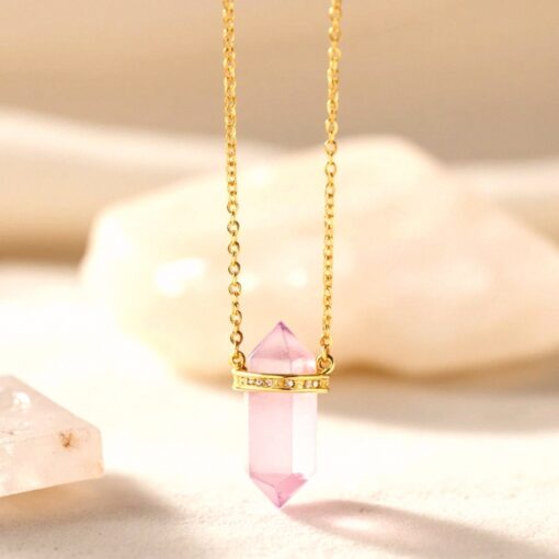 Inner Harmony Point Pendant in Natural Stones