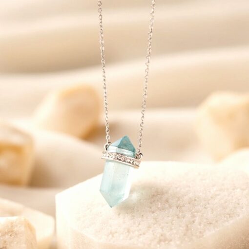 Inner Harmony Point Pendant in Natural Stones