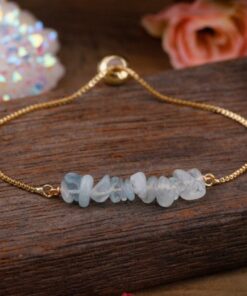 Natural Irregular Stone Fin Bracelet - Unique Handmade Jewelry