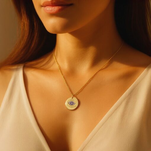 Gold-Plated "Calm Eye" Protection Medal