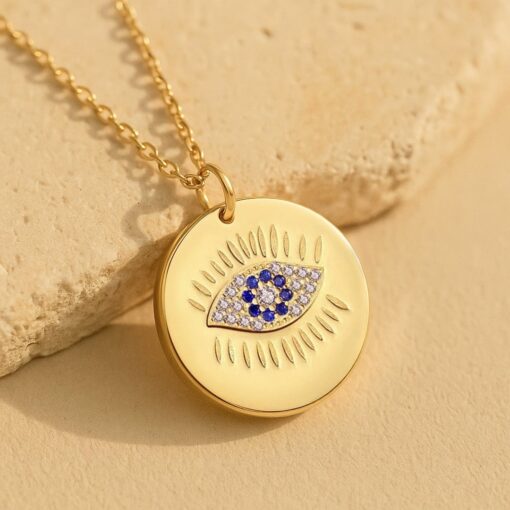 Gold-Plated "Calm Eye" Protection Medal