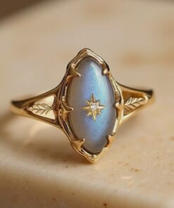 Protective Star Labradorite Ring