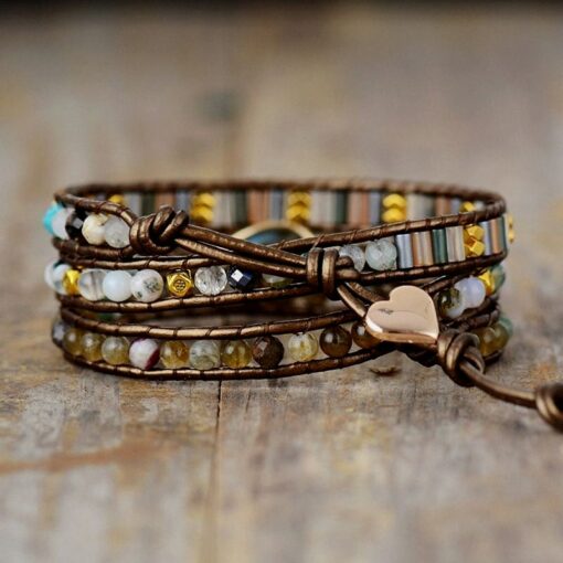 Labradorite "Protection" Wrap Bracelet
