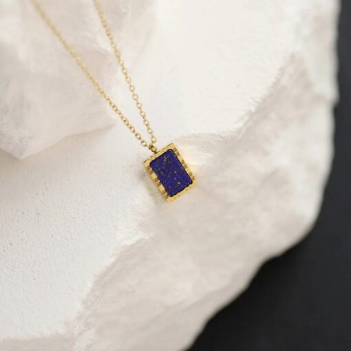 "Harmonie Céleste" Lapis Lazuli and Gold-Plated Jewelry Set