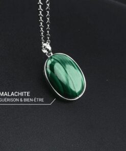 Malachite Healing Pendant - Natural Stone Jewelry