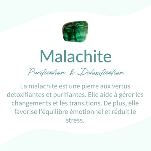 Malachite Healing Pendant - Natural Stone Jewelry