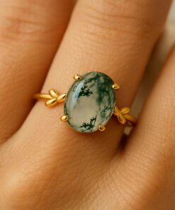 Enchanted Forest Moss Agate Ring