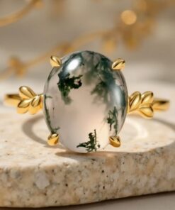 Enchanted Forest Moss Agate Ring