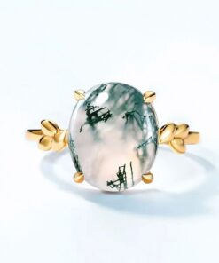 Enchanted Forest Moss Agate Ring