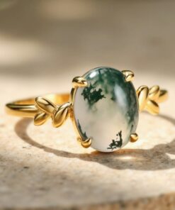 Enchanted Forest Moss Agate Ring