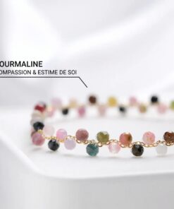 Elegant Multicoloured Tourmaline Bracelet