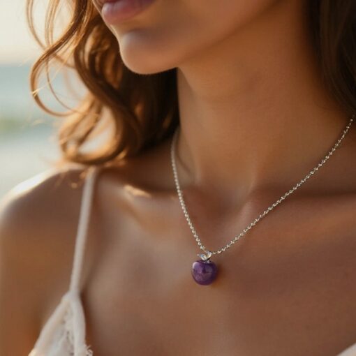 Natural Stone "Apple" Pendant