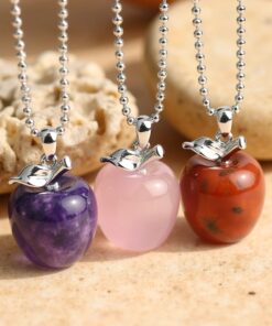 Natural Stone "Apple" Pendant