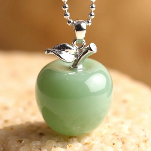 Natural Stone "Apple" Pendant