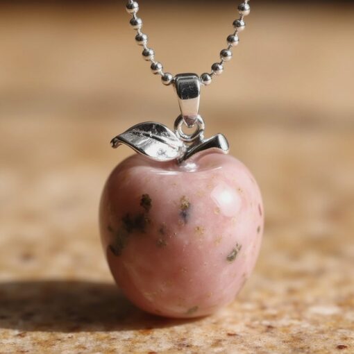 Natural Stone "Apple" Pendant