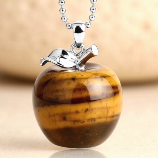 Natural Stone "Apple" Pendant