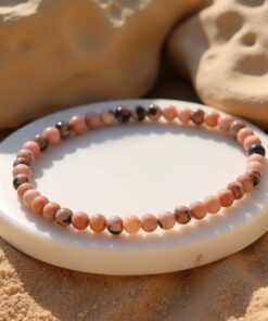 4mm Natural Stone Fin Bracelet