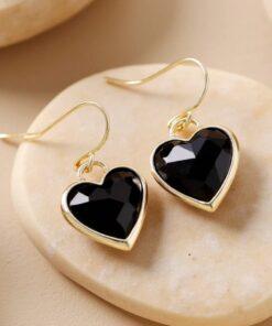 Natural Stone Earrings 'My Heart in Light' – Unique Handmade Jewelry