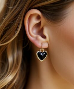 Natural Stone Earrings 'My Heart in Light' – Unique Handmade Jewelry