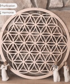 Natural Wood Harmonising Flower of Life