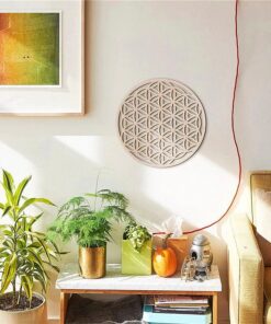 Natural Wood Harmonising Flower of Life