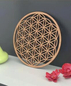 Natural Wood Harmonising Flower of Life