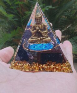 Divine Anchor Orgonite - Buddhist Energy in Black Obsidian