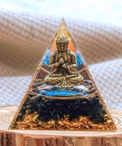 Divine Anchor Orgonite - Buddhist Energy in Black Obsidian