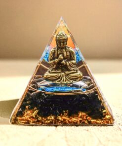 Divine Anchor Orgonite - Buddhist Energy in Black Obsidian