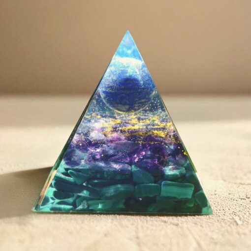 Kâli Orgonite with Lapis Lazuli, Amethyst & Malachite - Energy Healing Crystal