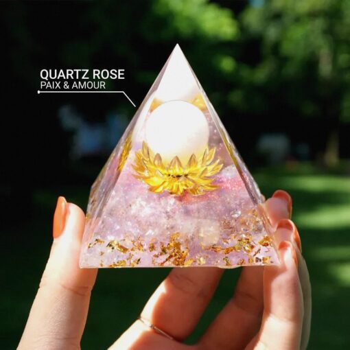 Rose Quartz Heart Opening Orgonite