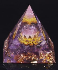 Amethyst 'Divine Lotus' Orgonite - Healing Energy Crystal