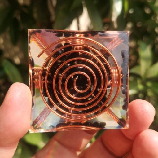 Orgonite "Amplified Energy Protection" in Obsidian