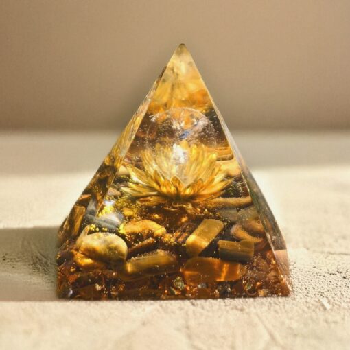 Tiger Eye "Divine Lotus" Orgonite
