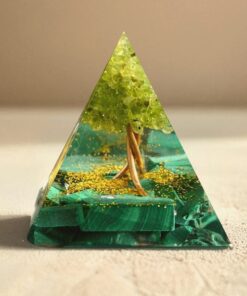 Orgonite "Rebirth Tree of Life" in Peridot & Malachite