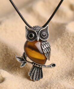 Spirit of the Owl Necklace – Intuitive Guide with Power Stones