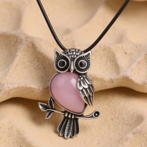 Spirit of the Owl Necklace – Intuitive Guide with Power Stones